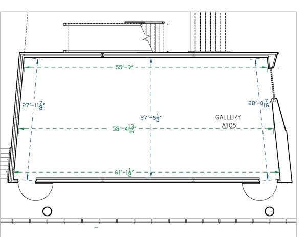 Gallery Ground Plan with Dimensions